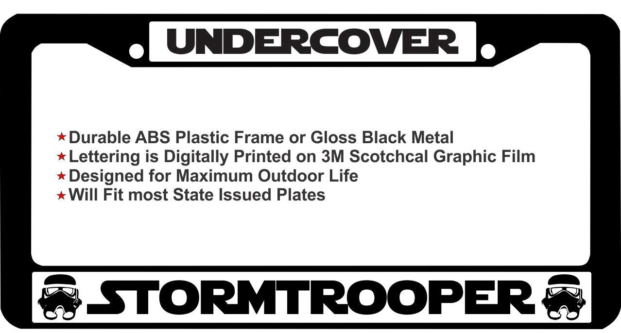 stormtrooper license plate frame
