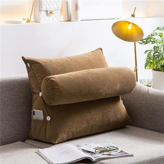 ZWWZ Triángulo de Respaldo Solo sofá cojín Cabeza de la Cama