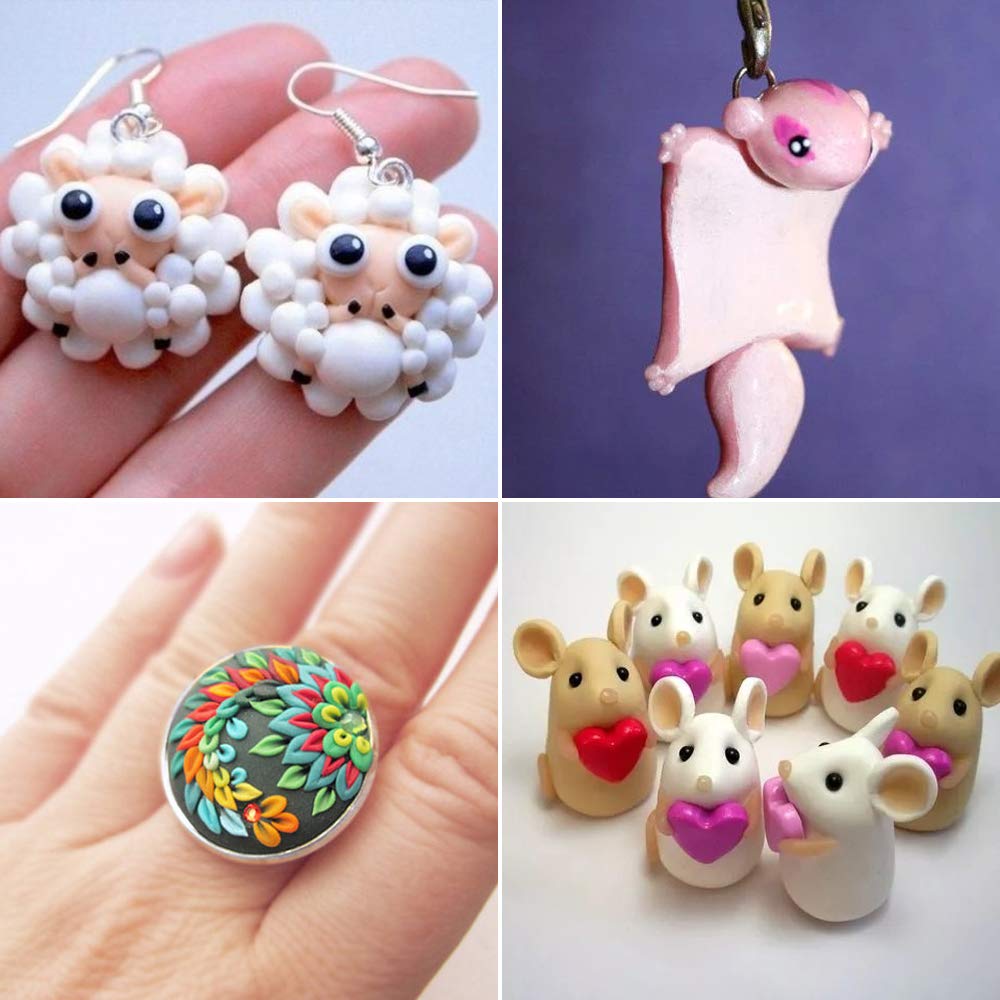 Super Valuable 32 Colors Small Block Polymer Clay Set Oven Bake Clay, Tomorotec Non-Toxic Molding DIY Baking for Kids, Artists (Softer)