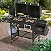 Smoke Hollow 3500 4-in-1 Combination 3-Burner Gas Grill with Side Burner, Charcoal Grill and Smoker/Firebox,Black