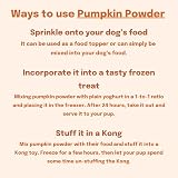 Buddy & Lola 100% Natural Pumpkin Powder for Dogs High Fibre Supplement view 3