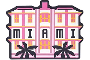 Vagabond Heart Miami Sticker - Weatherproof Vinyl Florida Souvenir Decal