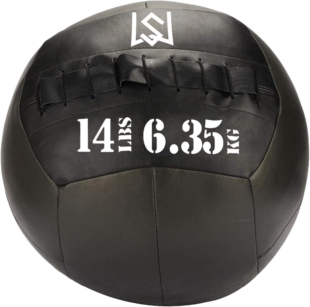 Wall Ball - Medicine Ball for Slamming--Surface Non-Slip Material-Exercise Ball Set for Crossfit-Plyometrics-Core Training and Cross Training Lunge, and Partner Toss(10/14/16/20/25lbs): Sports & Outdoors