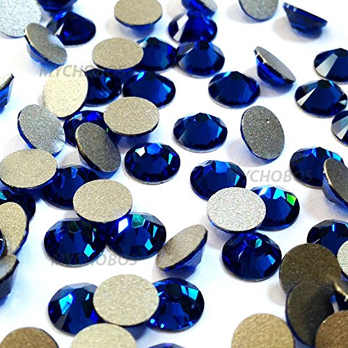 CAPRI BLUE (243) Swarovski NEW 2088 XIRIUS Rose 20ss 5mm flatback No-Hotfix rhinestones ss20 144 pcs (1 gross) *FREE Shipping from Mychobos (Crystal-Wholesale)*