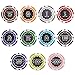 Brybelly Eclipse Poker Chips Heavyweight 14-gram Clay Composite - Pack of 50 ($10 Dark Blue)