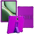 Case for Oneplus Pad 2/Pad Pro 12.1 inch 2024 New Tablet PC Android 14- Soft Silicone Shock Proof Lightweight Stand Rubber Shell Protective,Kids Friendly Soft Silicone Adjustable Stand Cove,Purple