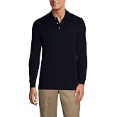 Lands' End School Uniform Men's Long Sleeve Interlock Polo Shirt