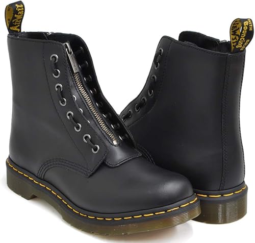 Amazon ドクターマーチン 1460 Pascal Frnt Zip 8eye Boot パスカル フロント ジップ 8 アイ ブーツ ホール Black Nappa 並行輸入品 スニーカー