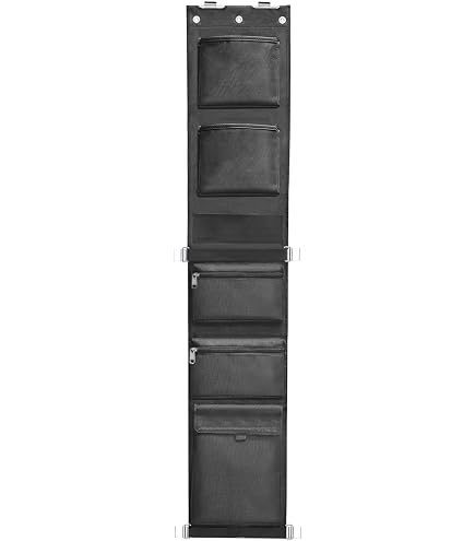 RAYMACE Tür-Organizer Für Safes & Schränke – 75,2 X 20,3 Cm, Mit Netztaschen & Klebeband, Passend Für Glatte & Textile Oberflächen