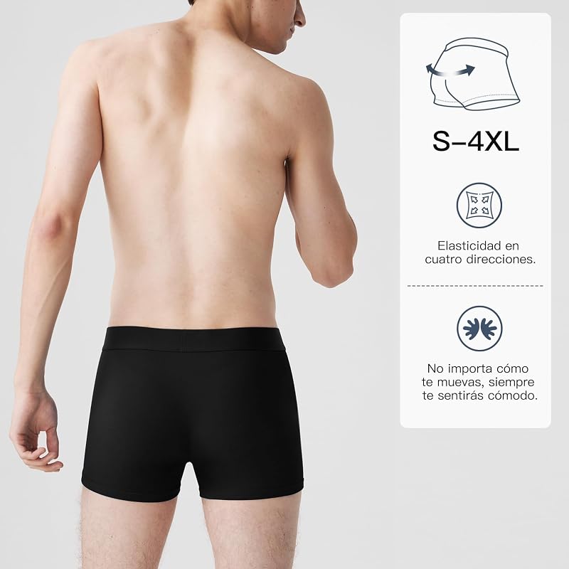 Calzoncillos Hombre Boxer Pack de 10, Algodón, Suaves y Cómodos