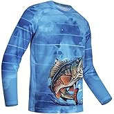 Fishing Shirts for Men Breathable Sun Protection Long Sleeve Breathable Fish Clothing T Shirts Outdoor Apparel Tops