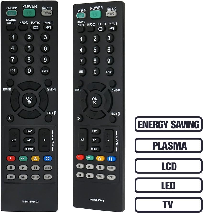 Alkia AKB73655802 Remote Control Compatible Replacement for LG TV 47LS5600 42LS345T 42CS560 42LS349C 42LS3400UA 42PA4500UF 42PA4500 42CS560UE 37CS560UE 32CS560 32LS3410UB 32LS3400UA 32CS460UC