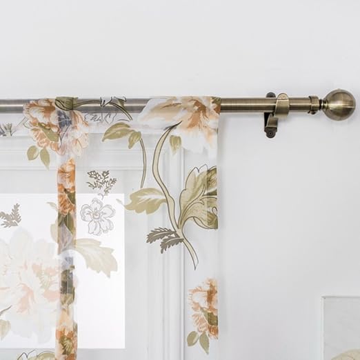 Smartcoco Butterfly Printed Roman Windows Curtain Tulle Door