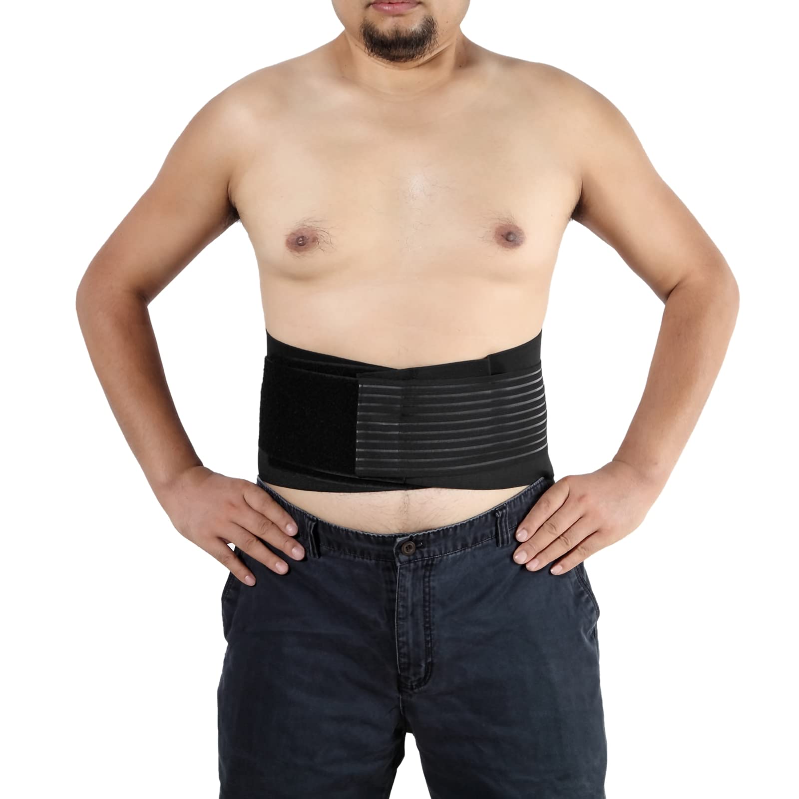 emlstyle Lumbar Support Brace Back Support Belt for Pain Relief and Injury Prevention (L)