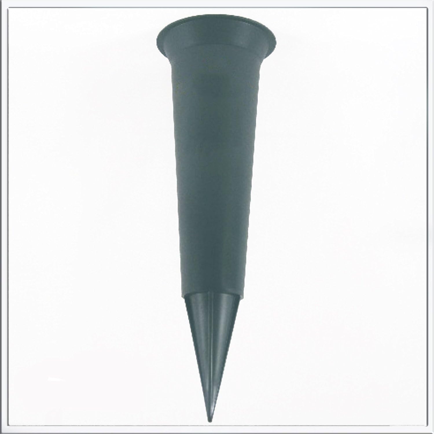 Plain grave flower vase funeral spike pot ( All Colours ) (4 Vases, Green)