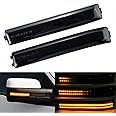 2Pcs Sequential LED Side Mirror Marker Light Turn Signal Lamp Smoked Lens Compatible with Ford F-150 F150 Raptor 2009-2014