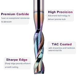 SpeTool 1/4 Shank Up Cut Spiral Router Bit 1/4 inch