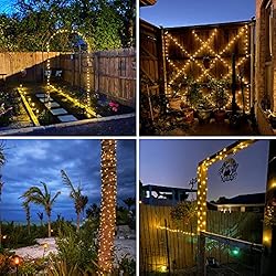 Solar String Lights Outdoor, 6-Pack Each 100 LED