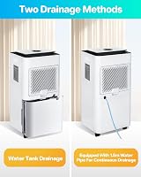 Trongle 12L/Day Dehumidifier 2.5L Tank Clothes Dryer Mode 24Hr Timer Digital view 5