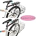 Folding Rear Bicycle Basket ,Steel Basket for Bike, Detachable Front Bag Rear Hanging Bicycle Basket Bicycle Bag Cargo Riding Rear Pannier MTB Road Folding Bike Handlebar Bike Accessories Random Colorthumb 1