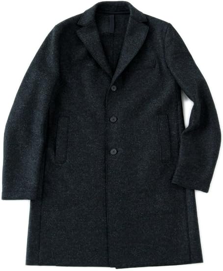 Amazon ハリス ワーフ ロンドン Harris Wharf London Boxy Coat Pressed Wool プレスウール チェスターコート 48 Anthracite コート ジャケット 通販
