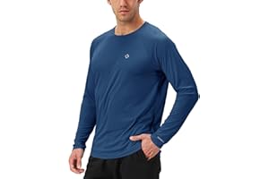 NAVISKIN Men's UPF 50+ UV Sun Protection SPF Shirts Rash Guard Water Swim Long Sleeve Shirts