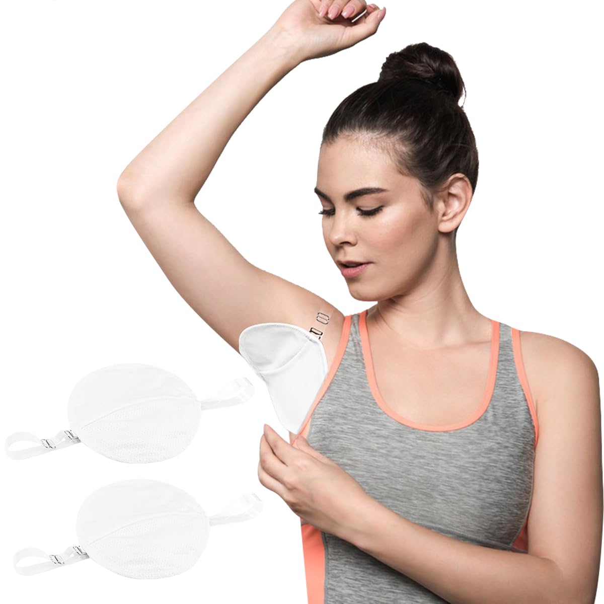 FERCAISH Underarm Sweat Pads - 1 Pairs Reusable