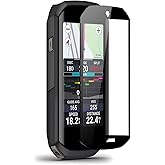 Screen Protector Tempered Glass 2-PCS Compatible with Garmin Edge 1050, Fit Curved Screen Anti-Scratch Bubble-Free HD Clear Film 9H Hardness