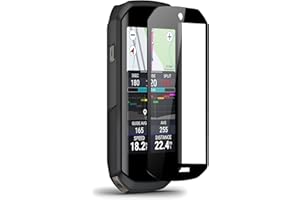 TRUWILD Screen Protector Tempered Glass 2-PCS Compatible with Garmin Edge 1050, Fit Curved Screen Anti-Scratch Bubble-Free HD Clear Film 9H Hardness