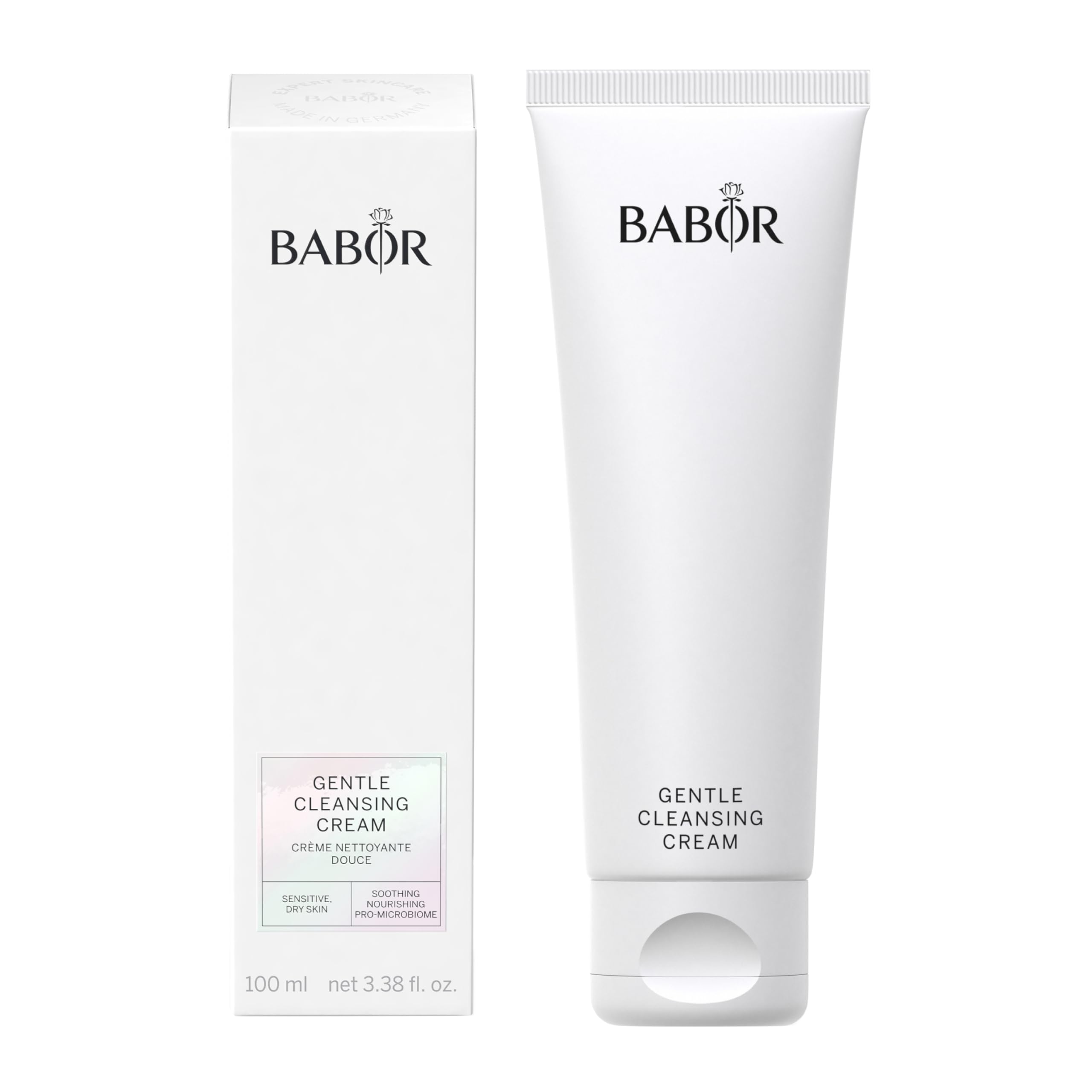 BABOR CLEANSING Gentle Cleansing Milk for dry and sensitive skin, Especially mild, Skin-Friendly Cleansing Milk, Vegan formula, 1 x 200 ml