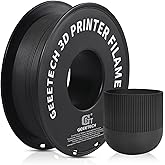 GEEETECH Matte Black PLA Filament 1.75mm 3D Printer Filament 1kg Spool (2.2lbs), Smooth Matte Finish, Neatly Wound No Clog No