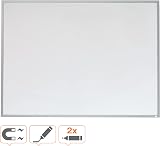 Nobo Small Magnetic Whiteboard Aluminium Frame 585 x 430 mm with Pens view 3
