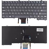 SUNMALL Backlit Keyboard Replacement with Pointer and Backit Compatible with Dell Latitude 14 7000 E7440 E7240 E7420 Series Black US Layout