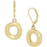 Robert Lee Morris Soho Womens Open Circle Drop Earrings, Gold