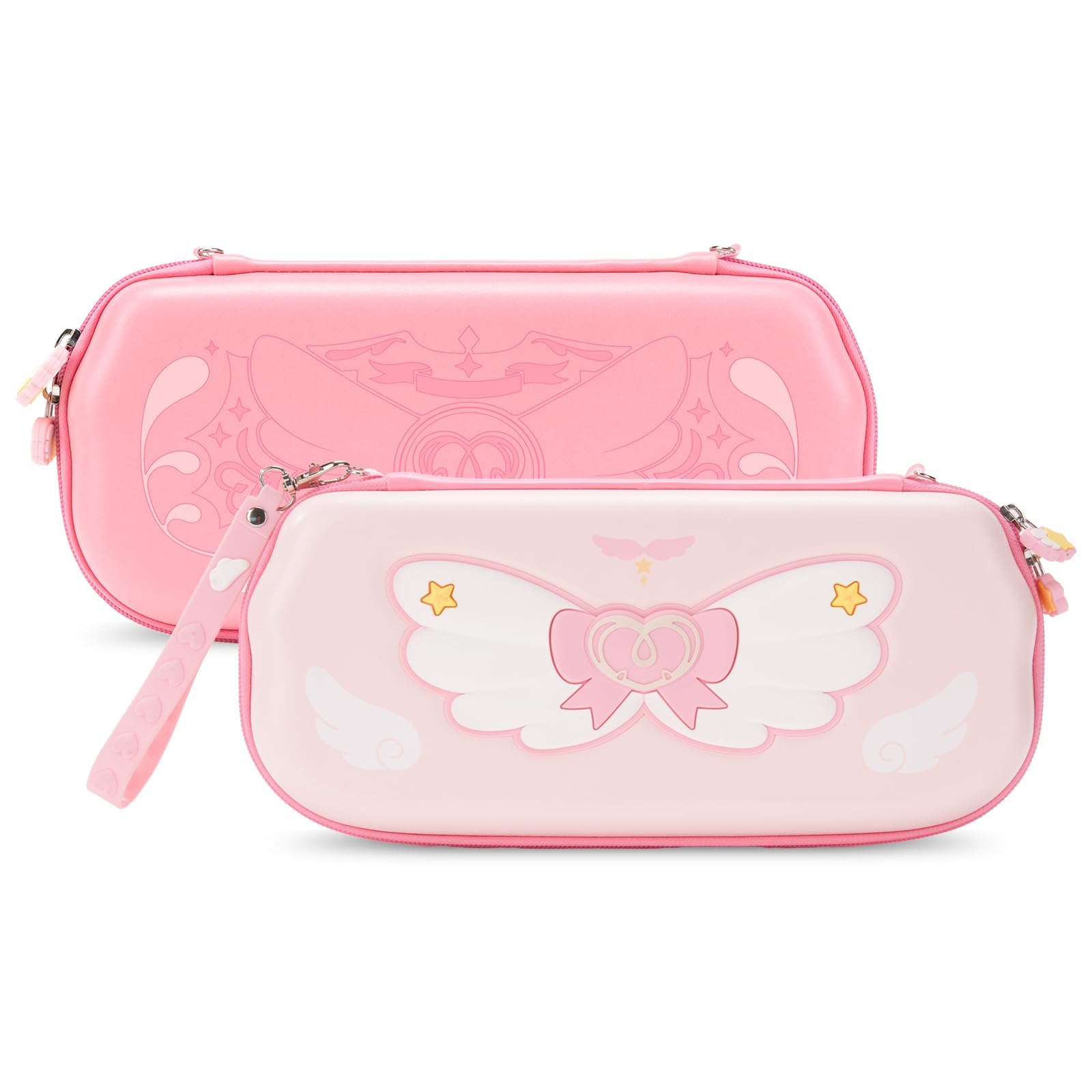 GeekShare Travel Carrying Case Compatible with Switch 2 (2025), Hardshell Storage Bag with 12 Game Card Slots, Portable Case for Switch 2 Console and Game Accessories - Star Wings Series