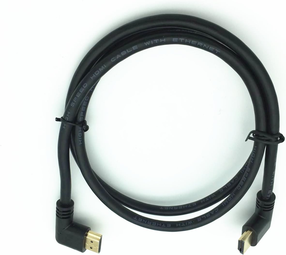 zdyCGTime 3.3 Feet HDMI Right to Right Angle 90 Degree Vertical Right Cable -Supports 4K@60Hz, High Speed, HDMI 2.0 Ready - Image 3