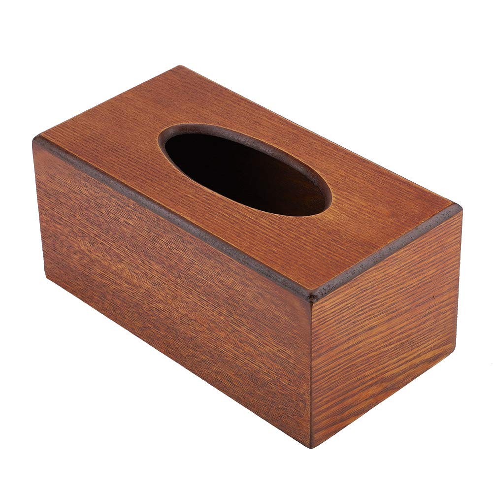 Buy Rectangular Wood Tissue Box, Tissue Box Natural Elegance Wood
