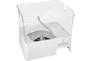 ColleRain WPW10347093 Refrigerator Ice Bin Compatible with Whirlpool Ice Bucket Replacement, W10347093 Ice Maker Assembly for Whirlpool Removable Ice Bin