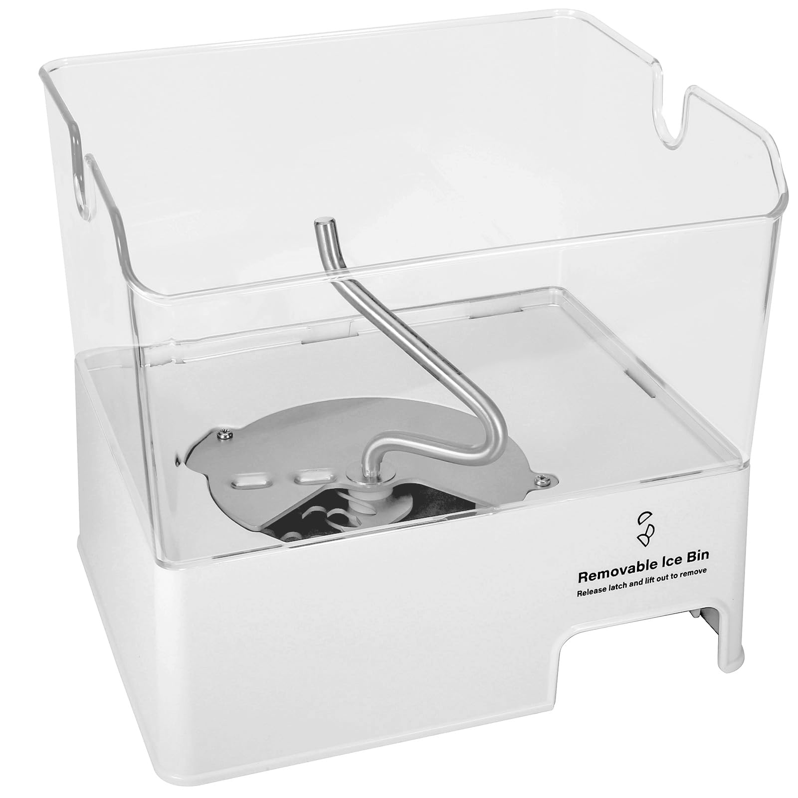 Photo 1 of ***HAS CRACK ON BOTTOM -SEE PIC**ColleRain WPW10347093 Refrigerator Ice Bin Compatible with Whirlpool Ice Bucket Replacement, W10347093 Ice Maker Assembly for Whirlpool Removable Ice Bin