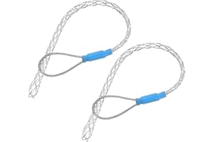 MECCANIXITY Cable Pulling Grip for 4-6mm Cable(Blue) 22cm,0.72FT Wire Mesh Puller Socks Grip Single Head Galvanizing Steel Wi