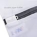 L-Fine Mesh Laundry Bags Lingerie bags 6 wash bags (2 Large & 2 Medium & 2 Small) black & white
