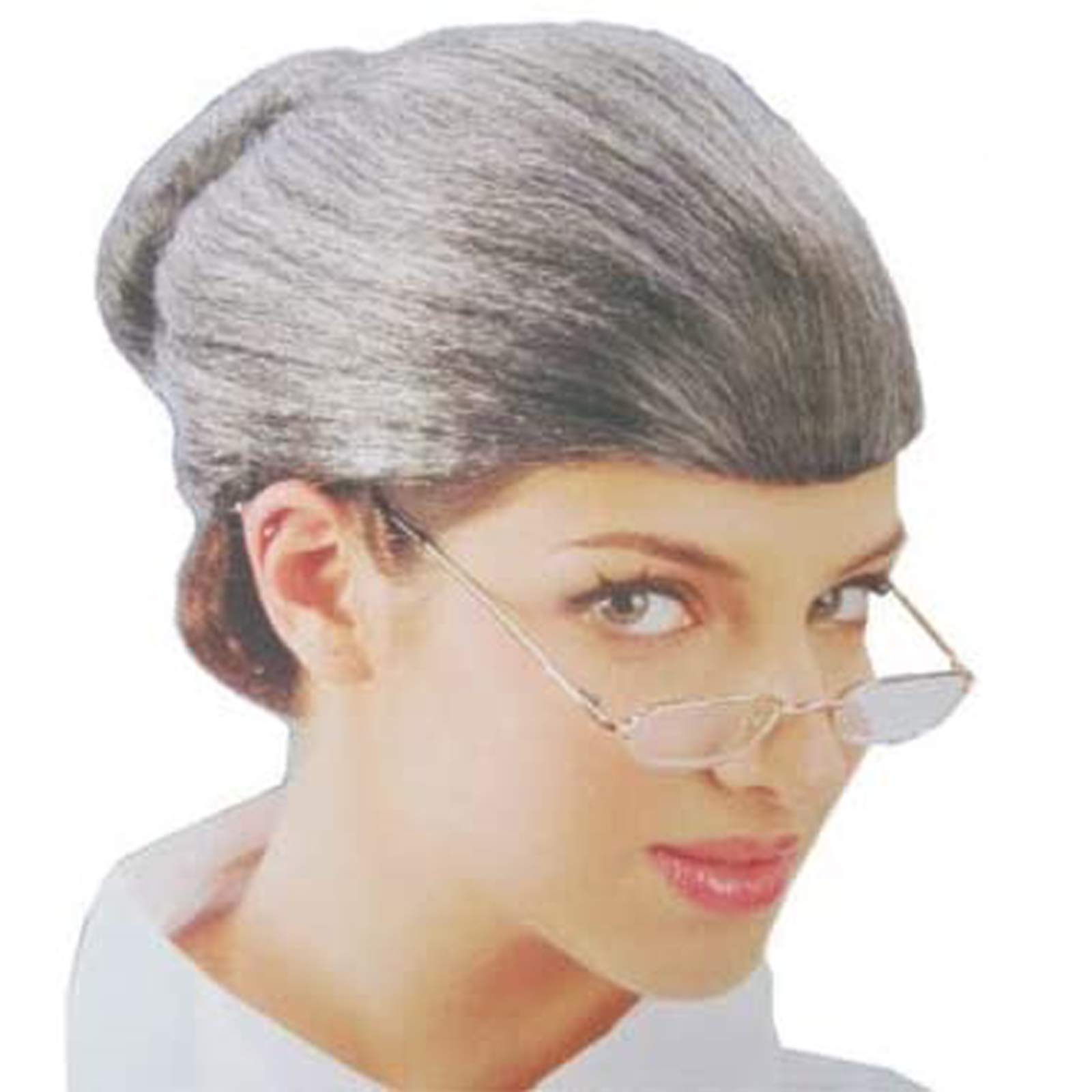 Dress Up America Granny Wig - Fancy Grey Color Wig for Granny Look