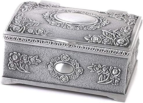 6.4 * 4.8 * 3.1cm joyero Caja de Plata de la pátina: Amazon.es: Equipaje