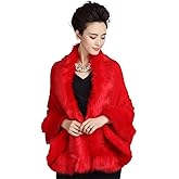 Obosoyo Women's Pashmina Shawl Cloak Cape Shawls and Wraps for Evening Dresses Shawl Wrap Cape Bridal Wedding Party Winter