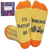 TUZIERDUO Funny Golf Socks Novelty Crew Socks for Men Sports Birthday Holiday Gifts for Golfing Biking Fishing