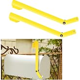 Yaocom 2 Sets Mailbox Alert Flag for Delivered Extra Long | Mail Mailbox Delivery, Notification Alert Signal Flag Replacement, 16.4 Inch Aluminum Alarm Heavy Duty Accessories