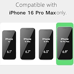 LoeoeL for iPhone 16 Pro Max Clear Case Rectangle