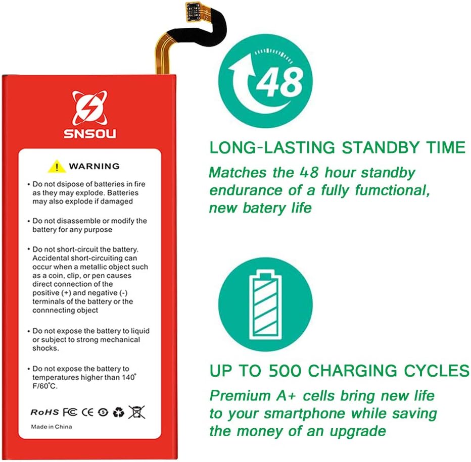 Galaxy S8 Battery, SNSOU 3000mAh Li-Polymer Replacement Battery EB-BG950ABE for Samsung Galaxy S8 SM-G950 G950V G950A G950T G950P G950R4 with Repair Replacement Kit Tools: Home Audio & Theater