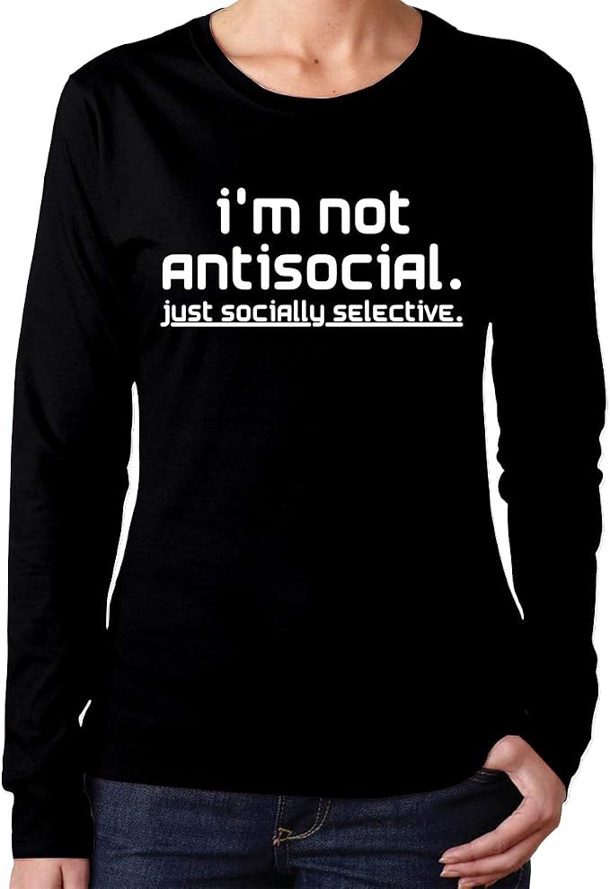 antisocial t shirt women's