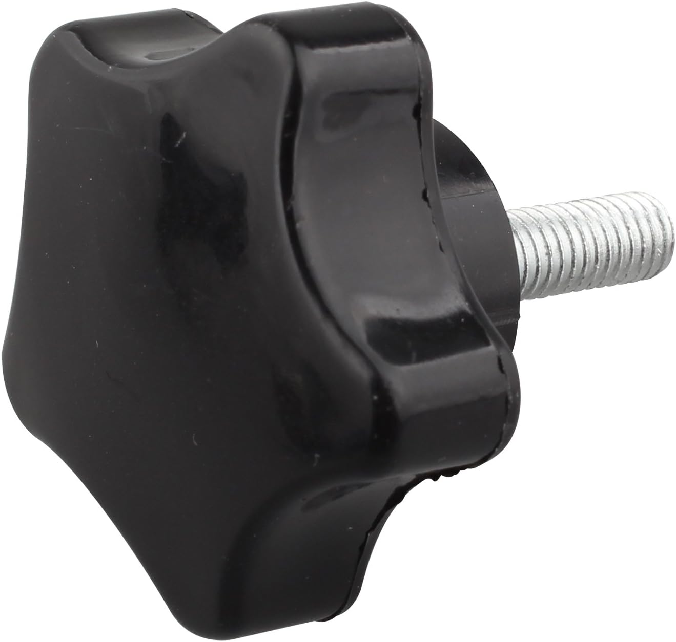 Futheda 2pcs M6 x 20mm Thread Replacement Star Hand Knob Tightening Screw Black, 6 x 4 x 1 cm - Image 4
